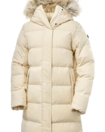 Geaca dama  Blossom Puffy Parka poliester crem bej