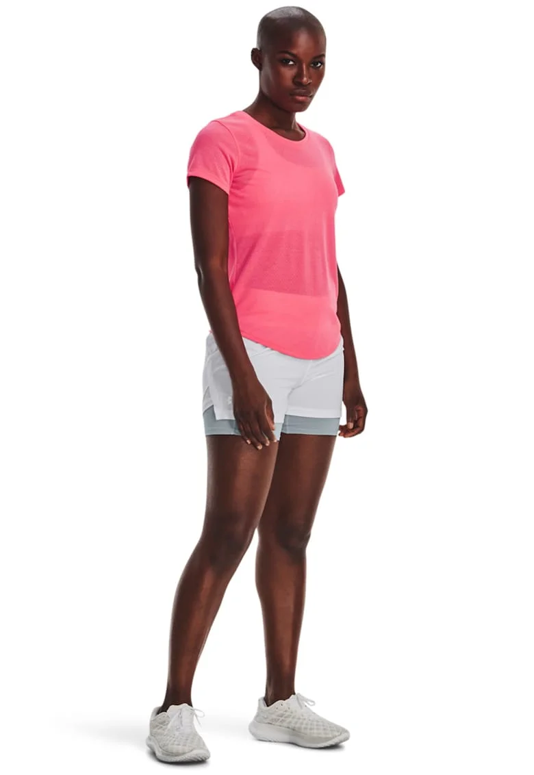 Tricou slim fit pentru alergare Streaker - Roz aprins