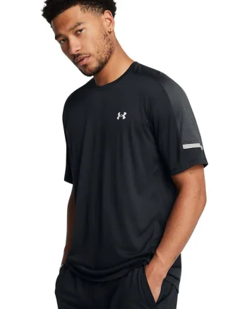 Tricou cu detaliu logo pentru fitness Core+ Tech - Negru
