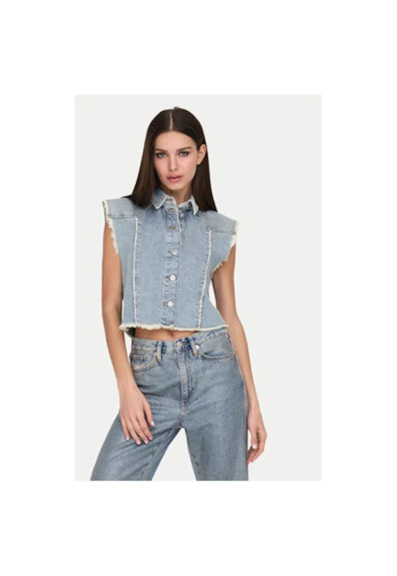Vesta dama -  304928642 - Bumbac/Bumbac - Albastru - Albastru