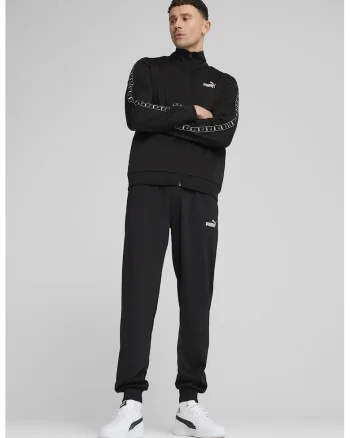 Trening cu logo si fermoar - Negru