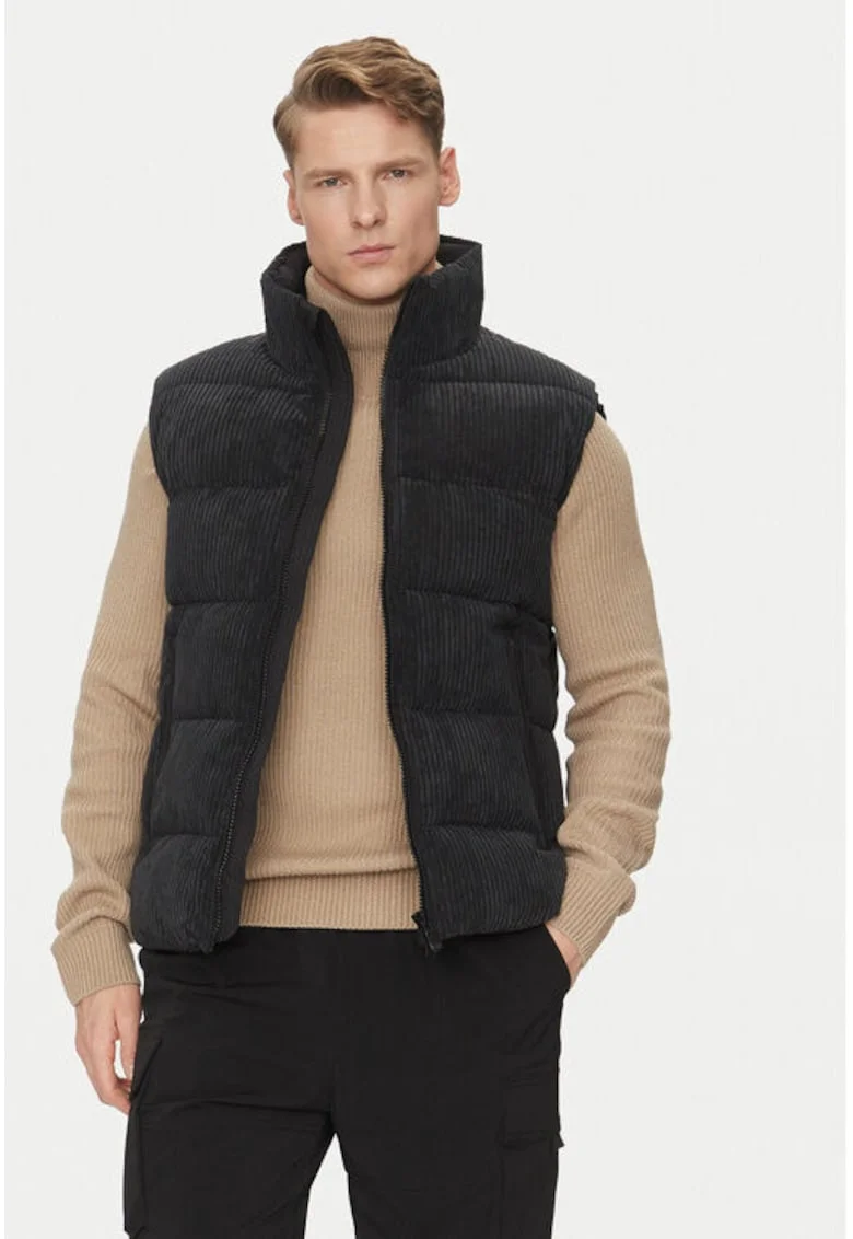 Vesta barbati -  304215292 - Poliester - Negru - Negru