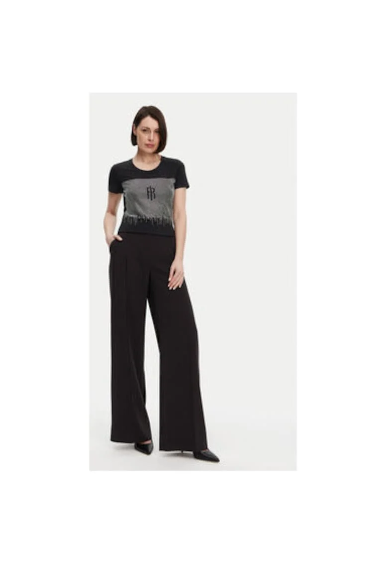 Tricou dama -  305170934 - Modal/Bumbac/Elastan - Negru - Negru