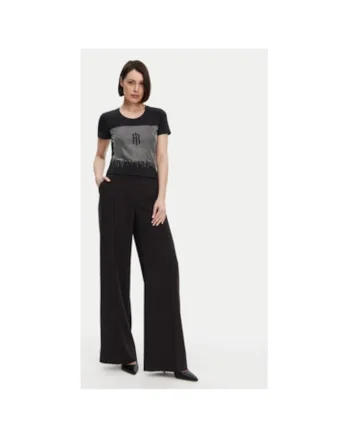 Tricou dama -  305170934 - Modal/Bumbac/Elastan - Negru - Negru