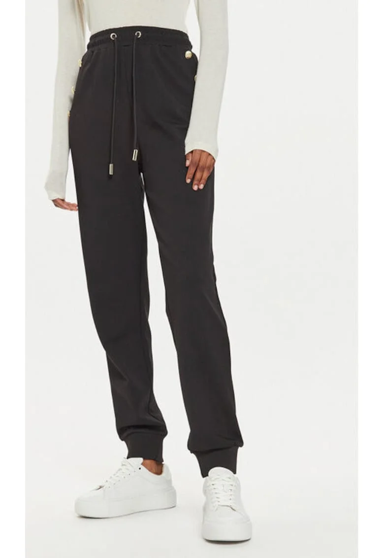 Pantaloni dama -  304202612 - Viscoza/Poliester - Negru - Negru