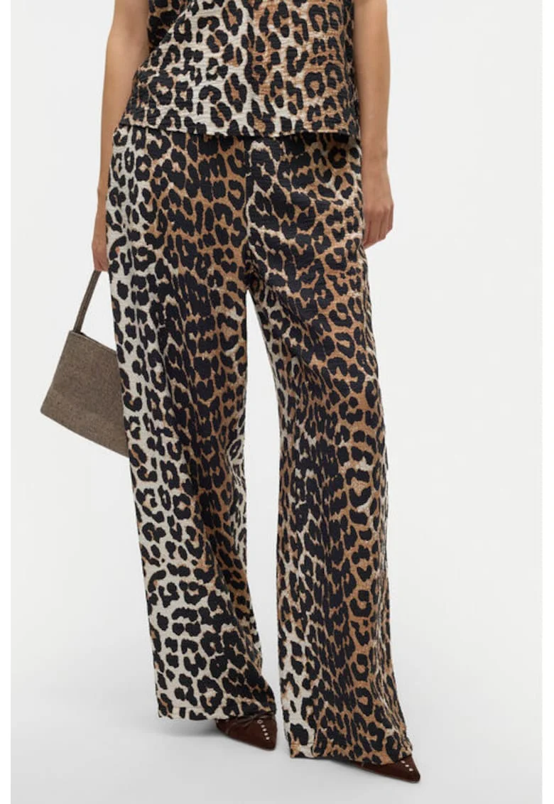 Pantaloni dama -  304951015 - Viscoza - Maro - Maro