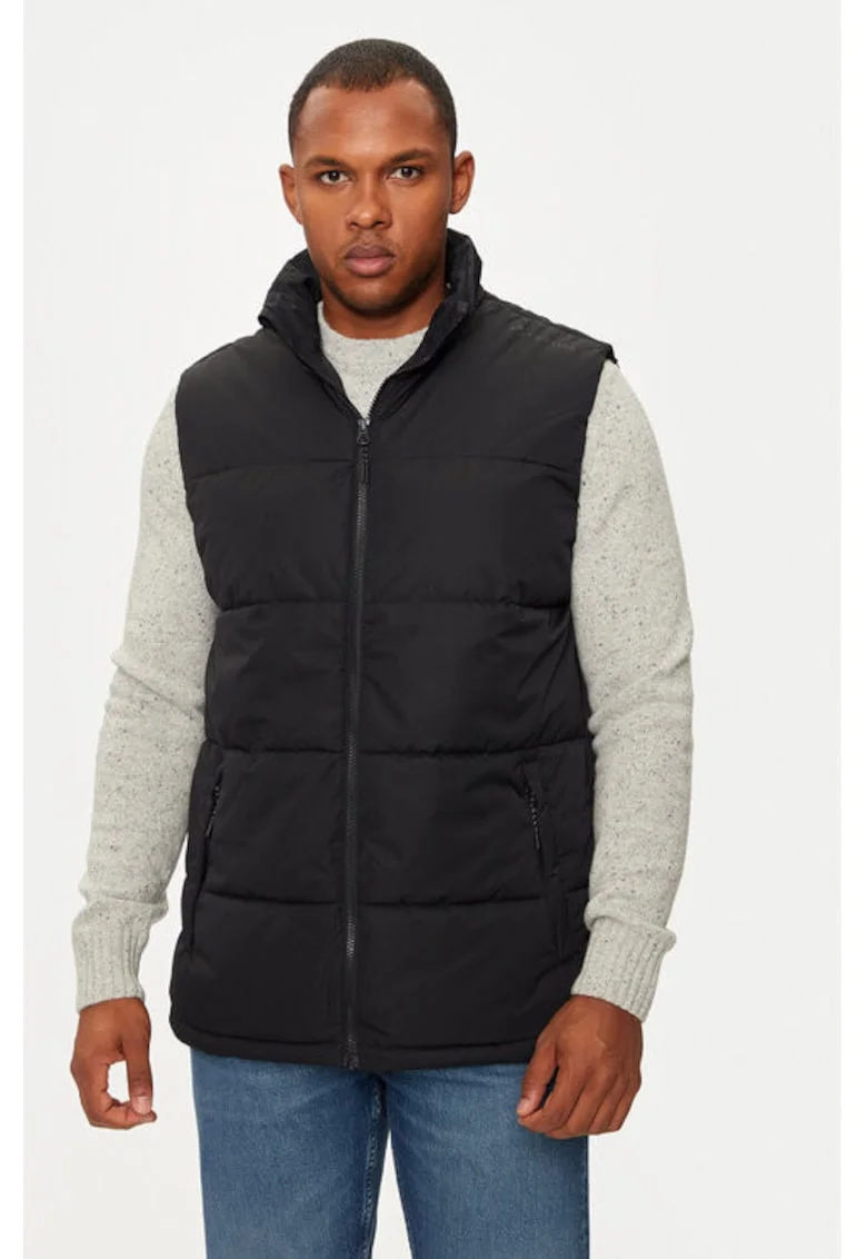 Vesta barbati -  304094736 - Poliester - Negru - Negru