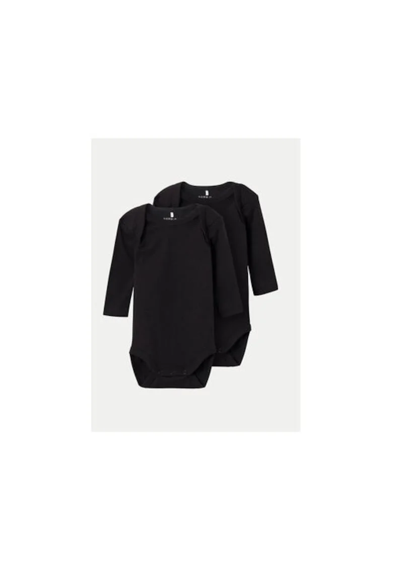 Set 2 body-uri copii -  304434334 - Bumbac organic/Bumbac - Negru - Negru