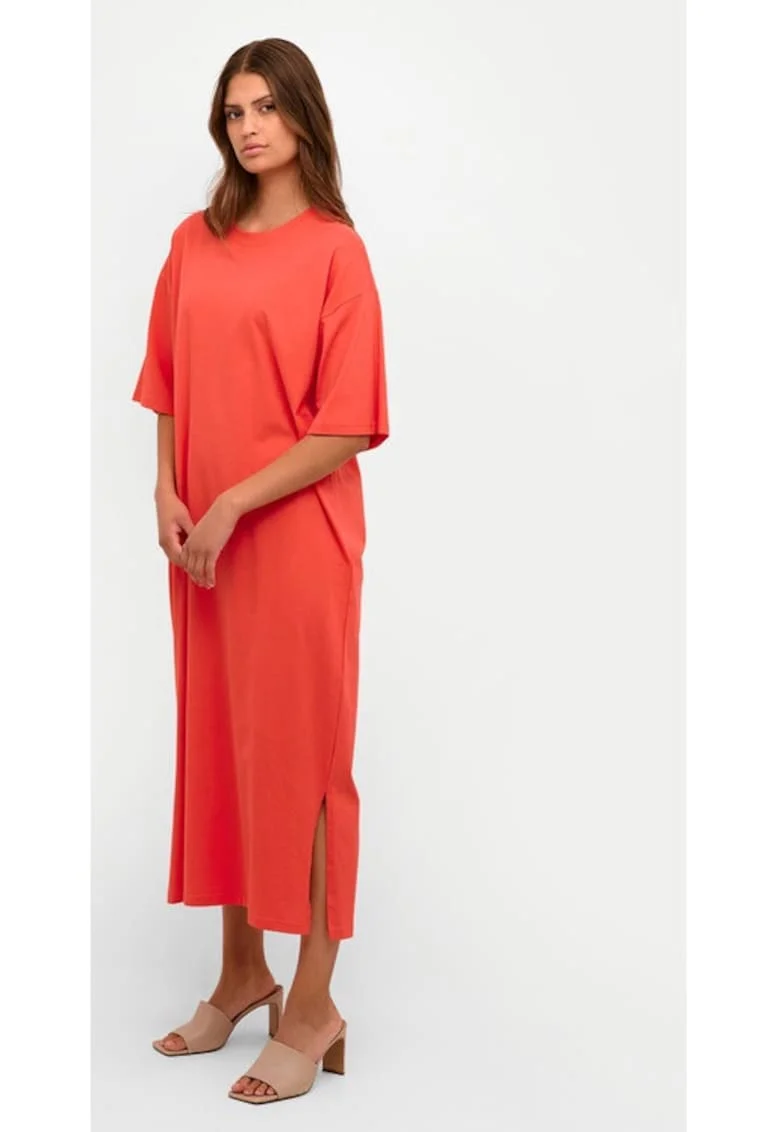 Rochie dama -  Rosu - Bumbac