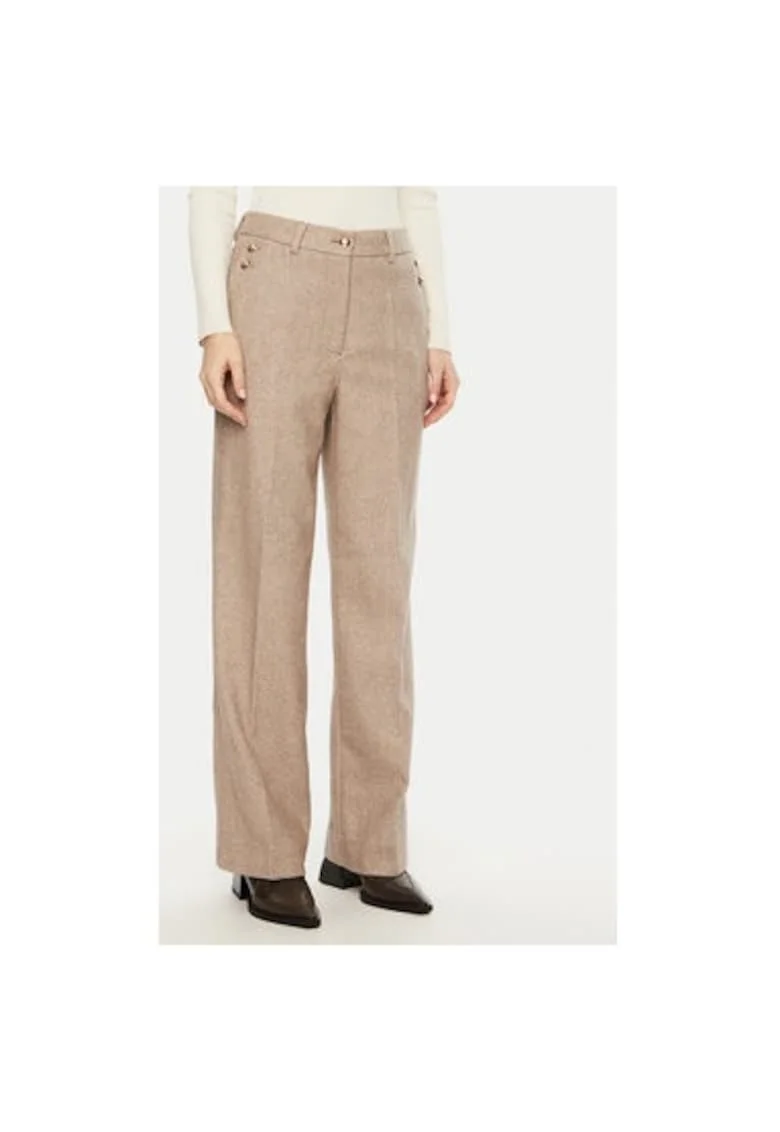 Pantaloni dama -  304453779 - Poliester/Lana - Bej - Bej