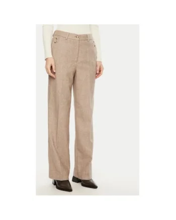 Pantaloni dama -  304453779 - Poliester/Lana - Bej - Bej
