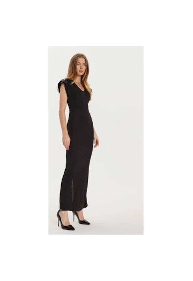 Rochie dama -  304453694 - Viscoza - Negru - Negru