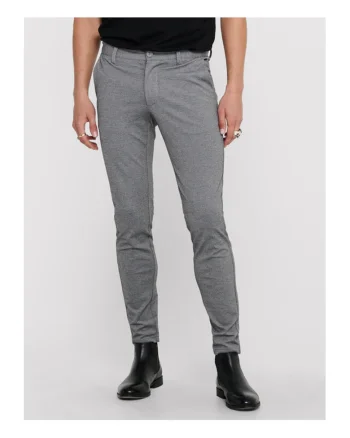 Pantaloni Barbati -  208502689 - Viscoza - Poliester - Gri - Gri