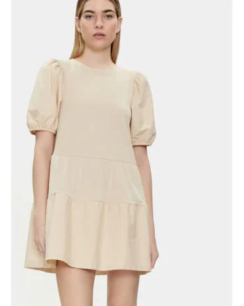 Rochie dama -  303995249 - Bumbac - Bej - Bej