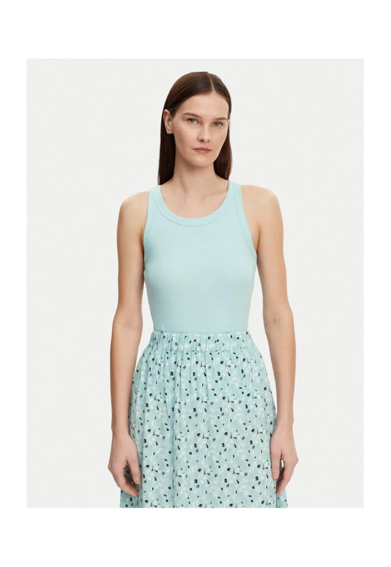 Tricou dama -  304884696 - Bumbac organic - Albastru - Albastru