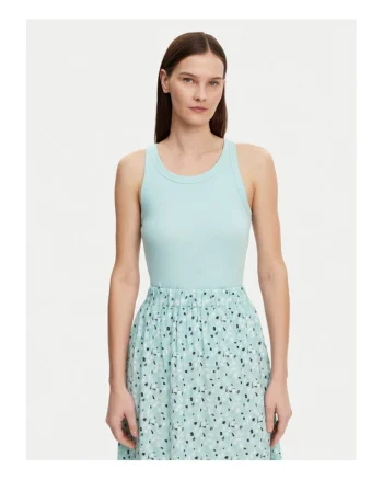 Tricou dama -  304884696 - Bumbac organic - Albastru - Albastru