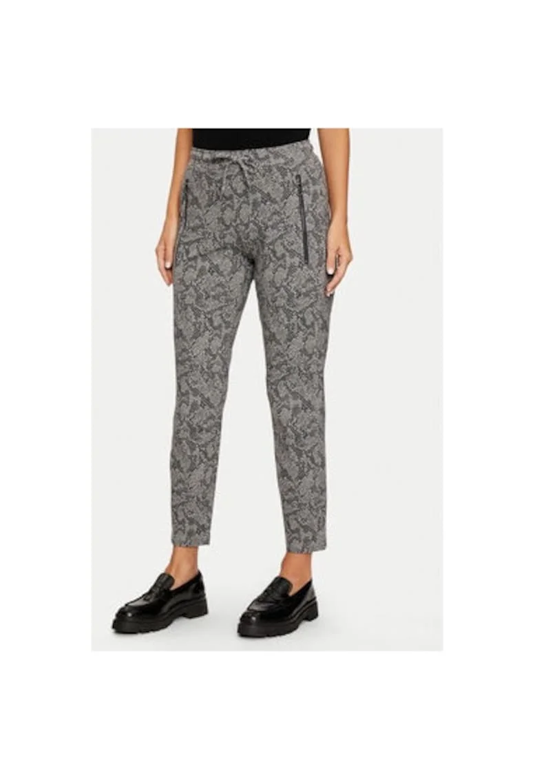 Pantaloni dama -  304695636 - Viscoza/Poliamida - Gri - Gri