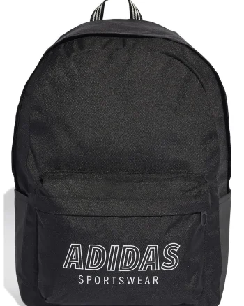 Rucsac cu logo si bretele ajustabile - 27.4 L - Alb/Negru
