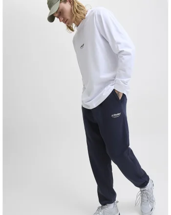 Pantaloni de trening cu talie ajustabila - Bleumarin