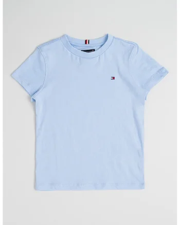 Tricou regular-fit din bumbac cu logo discret - Albastru deschis