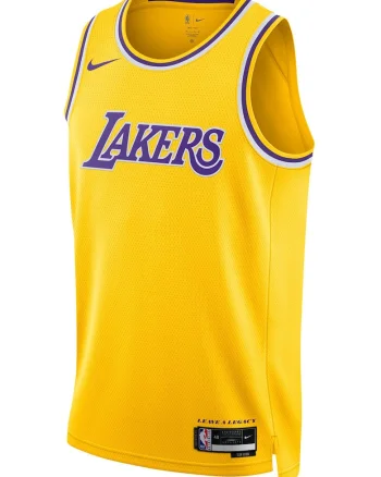 Top cu aspect perforat pentru baschet Lakers - Galben/Violet