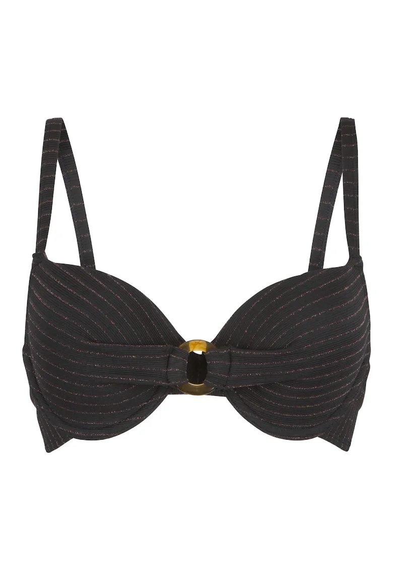 Sutien de baie cu accente stralucitoare 31465 - Negru