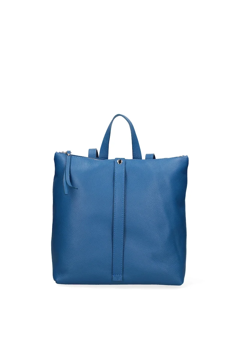 Rucsac de piele cu aspect texturat 27165 - Albastru inchis