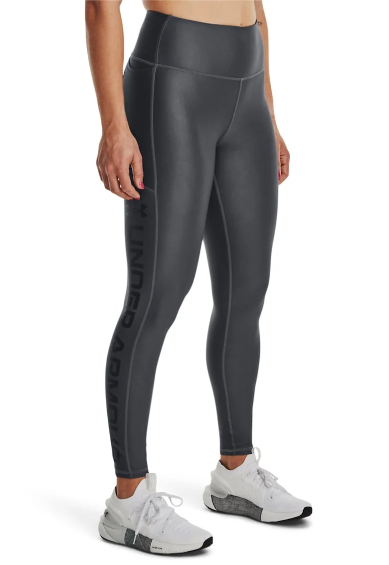 Colanti cu talie inalata - pentru fitness HeatGear® - Gri antracit