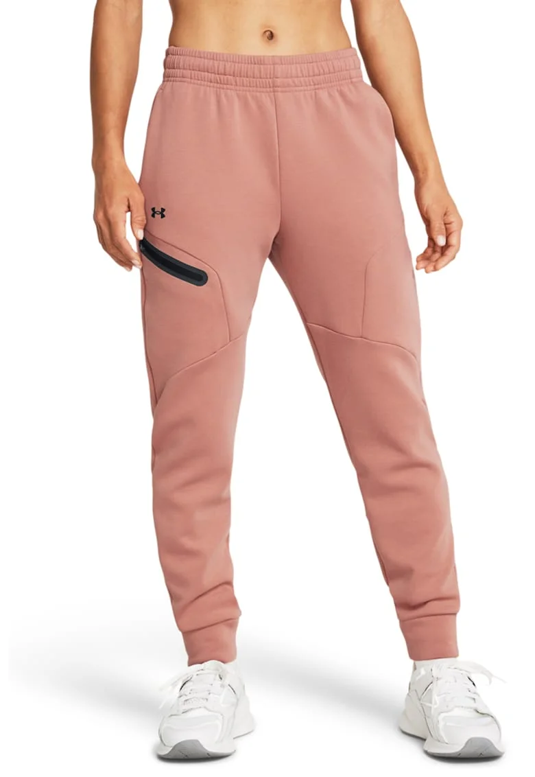 Pantaloni relaxed-fit pentru antrenament Unstoppable - Negru/Roz prafuit