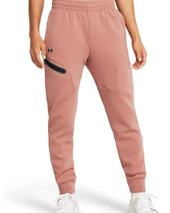 Pantaloni relaxed-fit pentru antrenament Unstoppable - Negru/Roz prafuit