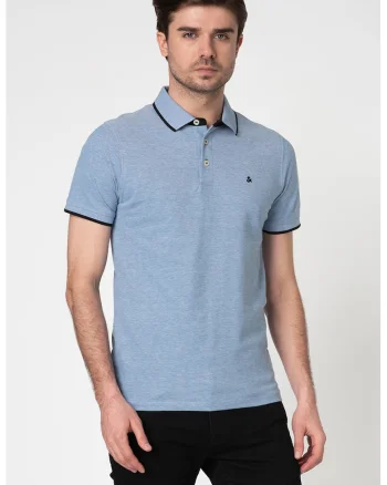 Tricou polo slim fit de bumbac organic Paulos