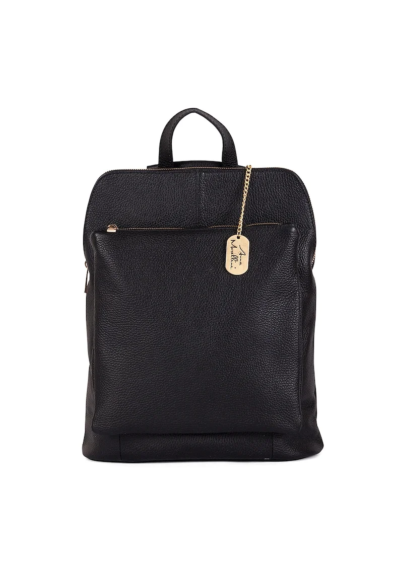 Rucsac de piele cu model convertibil Nora - Negru