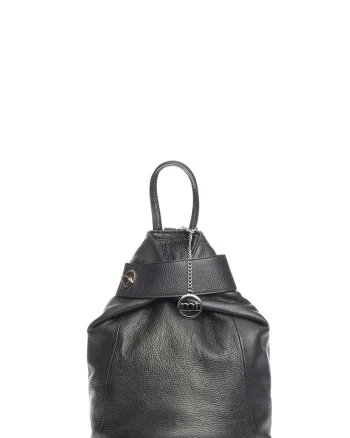 Rucsac din piele Sirietto - Negru