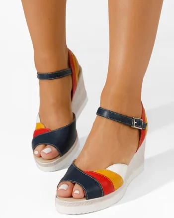 Sandale cu platforma Irvina multicolore
