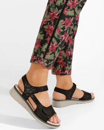 Sandale cu platforma Alsanda negre
