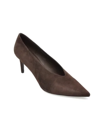 Pantofi eleganti EPICA PREMIUM maro, 2638, din piele intoarsa