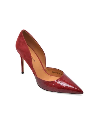Pantofi eleganti EPICA PREMIUM rosii, 2466, din piele naturala
