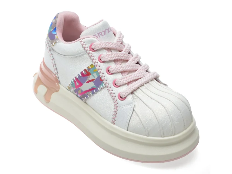 Pantofi sport GRYXX albi, 211915, din piele naturala