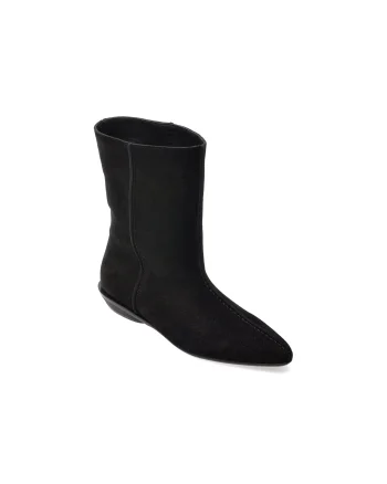Ghete EPICA negre, 4351286, din piele intoarsa