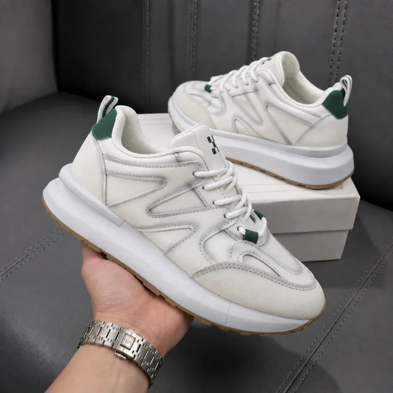 Adidasi dama casual albi cu gri  R01