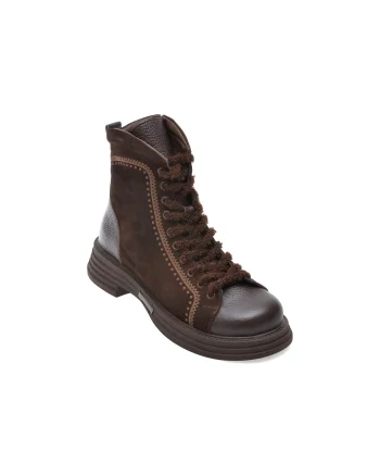 Ghete GRYXX maro, 4212726, din piele intoarsa