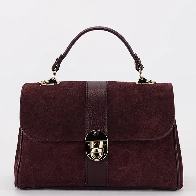 Geanta bordo din piele naturala 2139 127