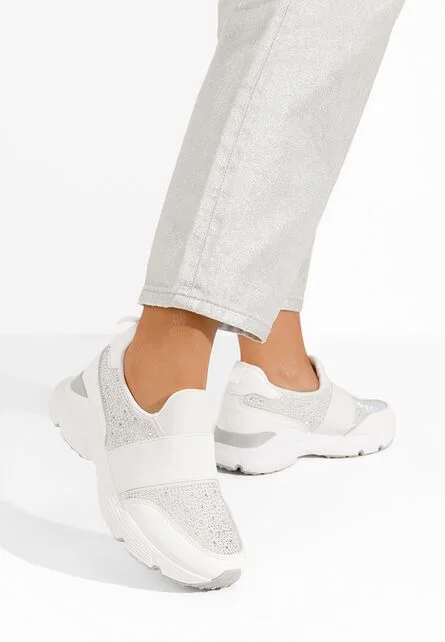 Sneakers dama Zaliana albi