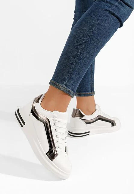 Sneakers dama Ateliana V5 albi