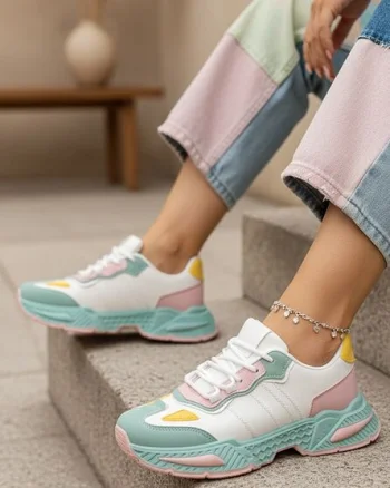 Sneakers dama Elna multicolori