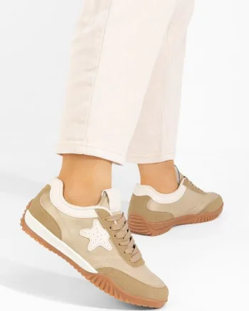 Sneakers dama Calira kaki