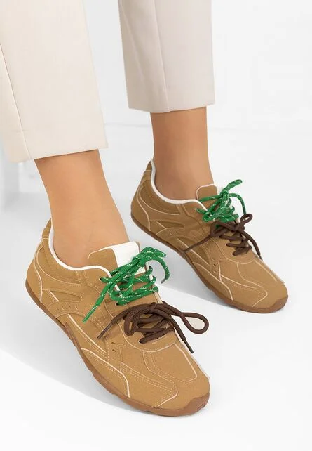 Sneakers dama Idylla kaki