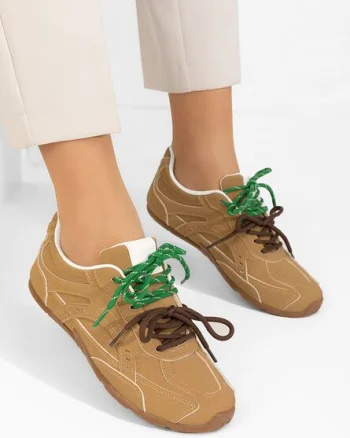 Sneakers dama Idylla kaki