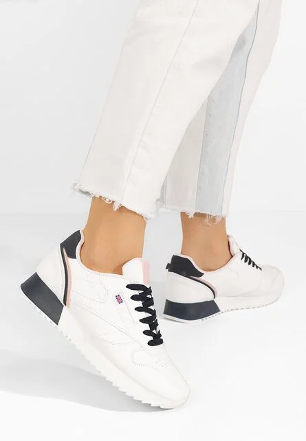 Sneakers dama Linny albi