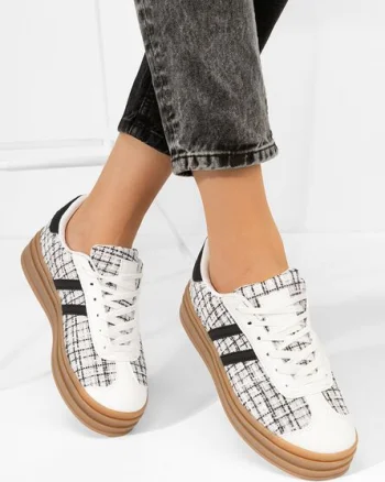Sneakers dama Fonda albi